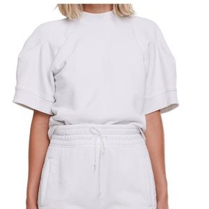 Rounded Short Sleeve Sweatshirt